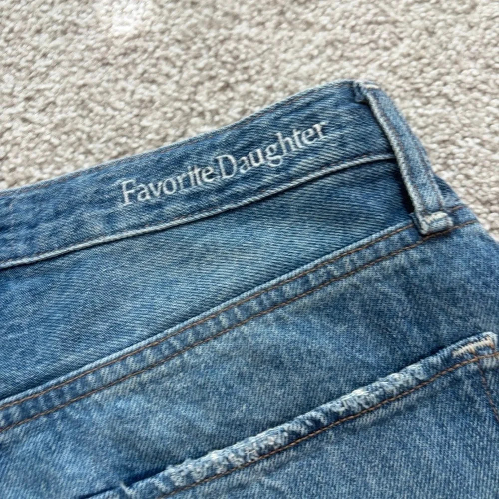 Favorite Daughter NEW Caroline High Rise Shorts Womens 27 Raw Hem High Waist